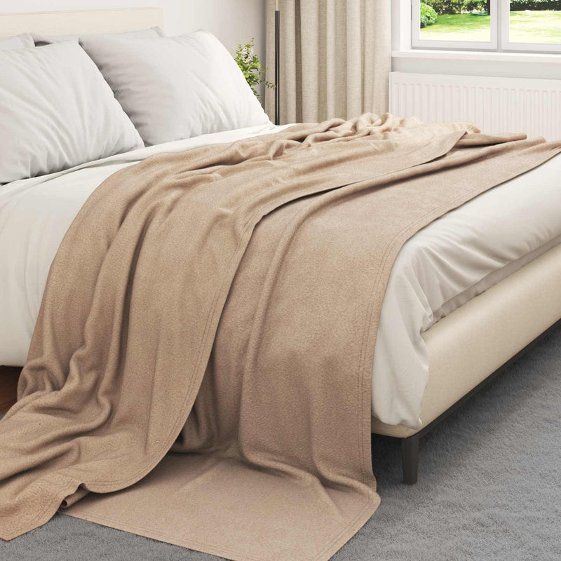 Load image into Gallery viewer, Vidaxl kleden 6 pcs kameel 270 x 240 cm fleece
