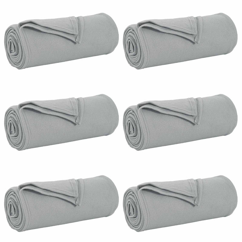 Load image into Gallery viewer, Vidaxl kleden 6 pcs grijs 270 x 240 cm fleece
