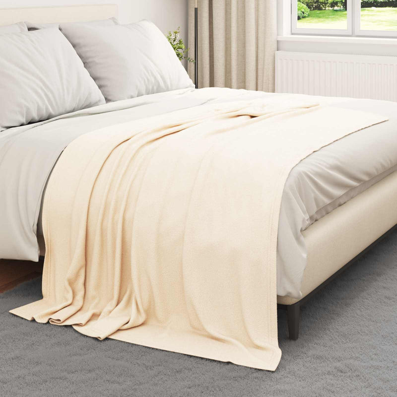 Load image into Gallery viewer, Vidaxl kleden 6 pcs crème 200 x 150 cm fleece
