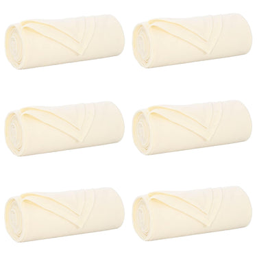 Vidaxl kleden 6 pcs crème 240 x 220 cm fleece