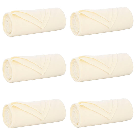 Vidaxl kleden 6 pcs crème 270 x 240 cm fleece