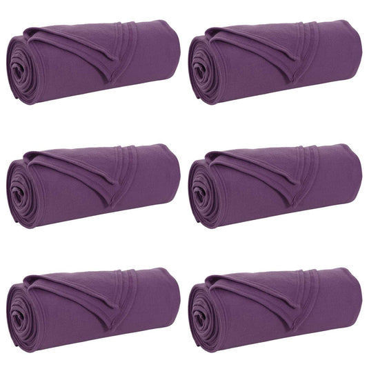 Vidaxl kleden 6 pcs paars 200 x 150 cm fleece