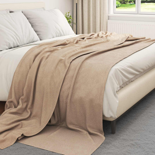 Vidaxl kleden 24 pcs kameel 270 x 240 cm fleece