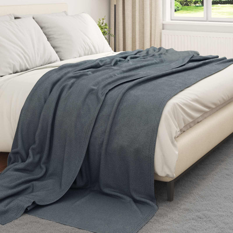 Load image into Gallery viewer, Vidaxl kleden 24 pcs donkergrijs 240 x 220 cm fleece
