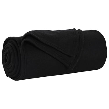 Vidaxl kleden 24 pcs zwart 240 x 220 cm fleece