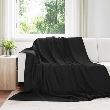 Vidaxl kleden 24 pcs zwart 270 x 240 cm fleece