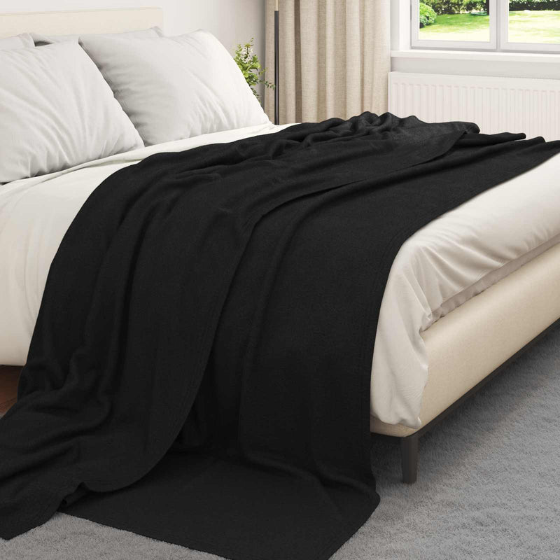Load image into Gallery viewer, Vidaxl kleden 24 pcs zwart 270 x 240 cm fleece
