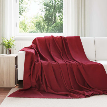 Vidaxl kleden 24 pcs bordeaux rood 240 x 220 cm fleece