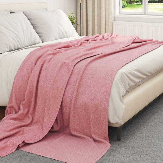 Vidaxl kleden 24 pcs roze 270 x 240 cm fleece