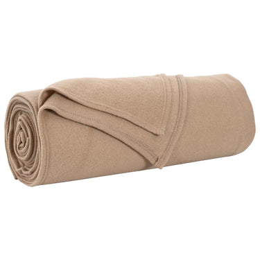 Vidaxl gooi deken kameel 280 x 210 cm fleece