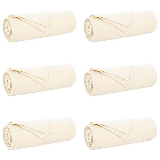 Vidaxl kleden 6 pcs crème 350 x 270 cm fleece