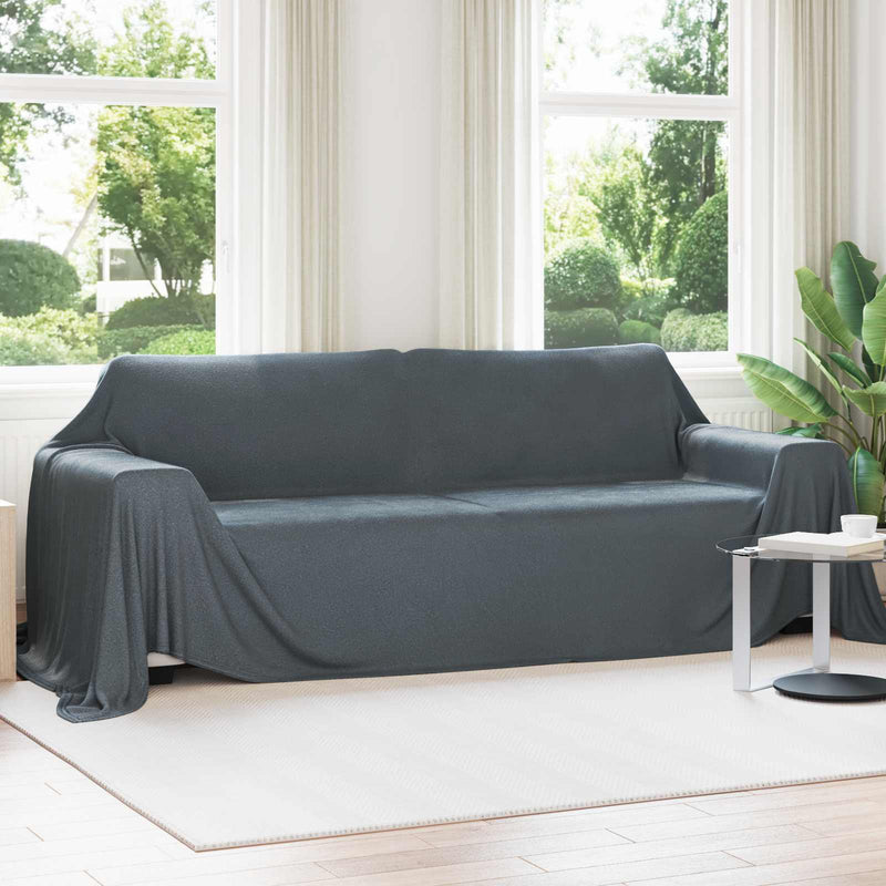 Load image into Gallery viewer, Vidaxl kleden 6 pcs donkergrijs 350 x 270 cm fleece
