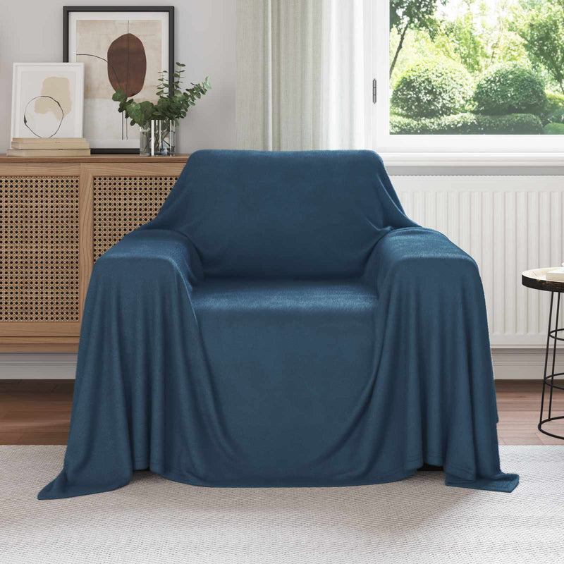 Load image into Gallery viewer, Vidaxl kleden 6 pcs marineblauw 210 x 140 cm fleece
