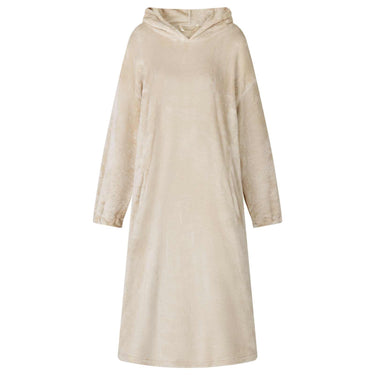 Vidaxl deken hoodie beige m flanel
