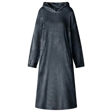 Vidaxl deken hoodie marineblauw m flanel