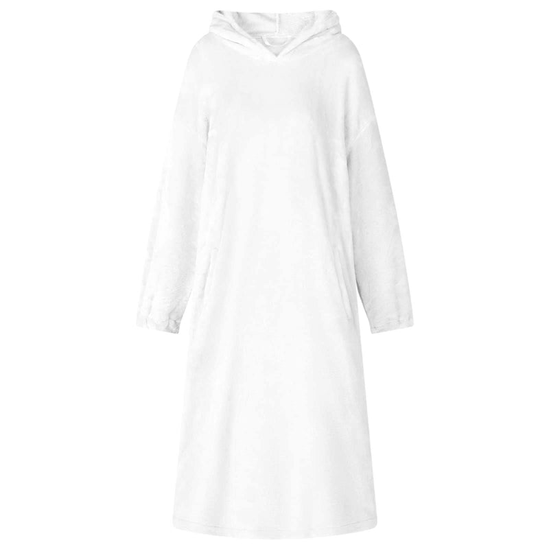 Load image into Gallery viewer, Vidaxl deken hoodie wit m flanel

