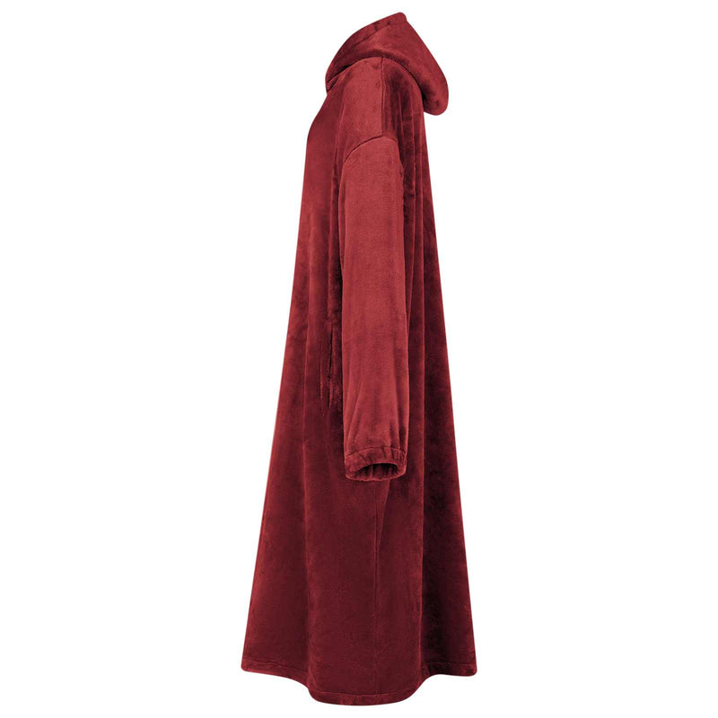 Load image into Gallery viewer, Vidaxl deken hoodie bordeaux rood s flanel
