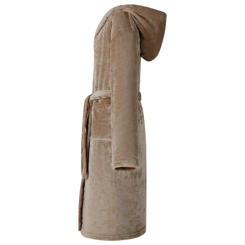 Load image into Gallery viewer, Vidaxl badjas hoodie kameel m flanel

