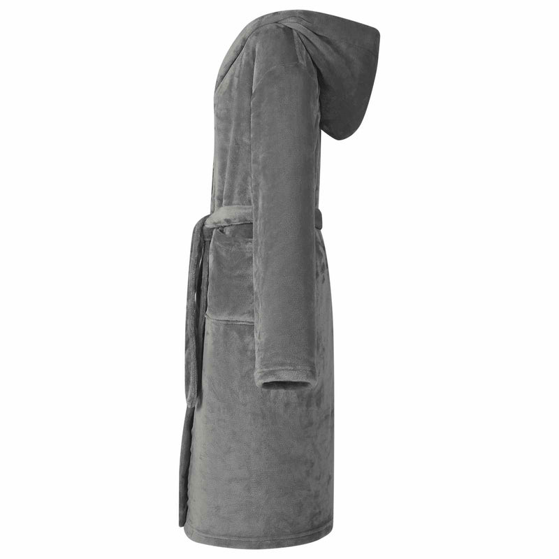 Load image into Gallery viewer, Vidaxl badjas hoodie donkergrijs xxxl flanel
