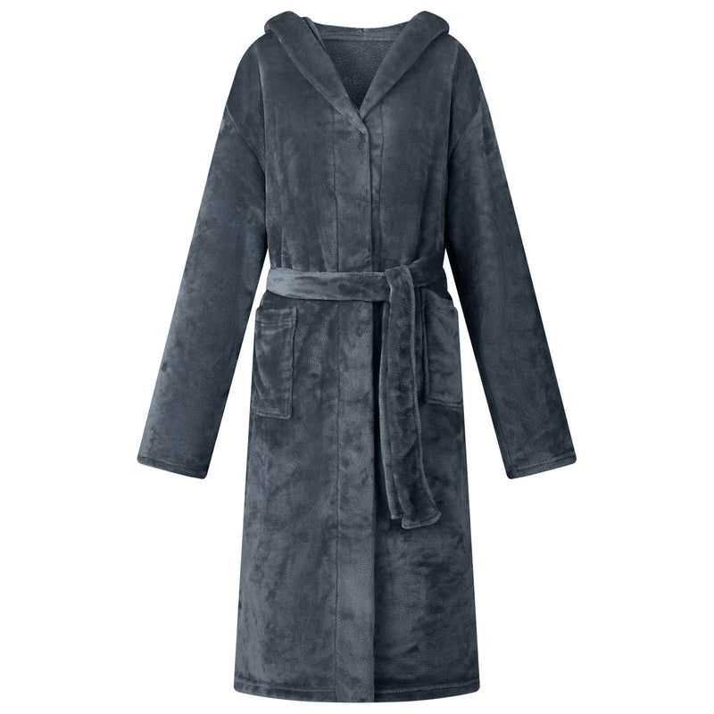 Load image into Gallery viewer, Vidaxl badjas hoodie marineblauw s flanel
