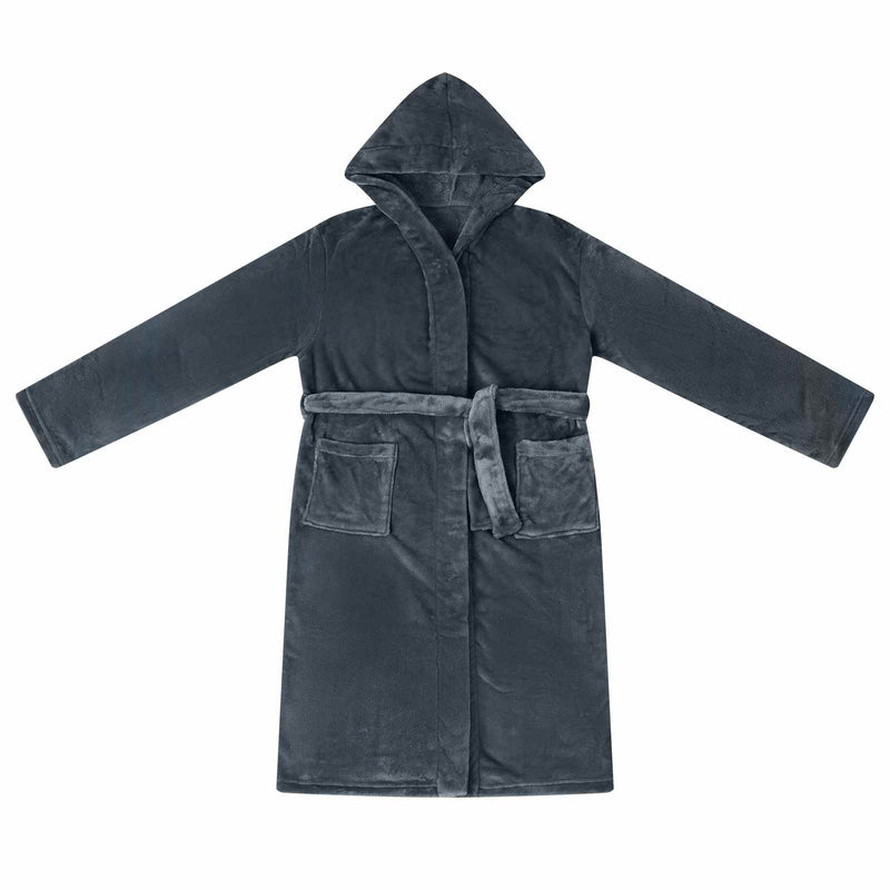 Load image into Gallery viewer, Vidaxl badjas hoodie marineblauw m flanel
