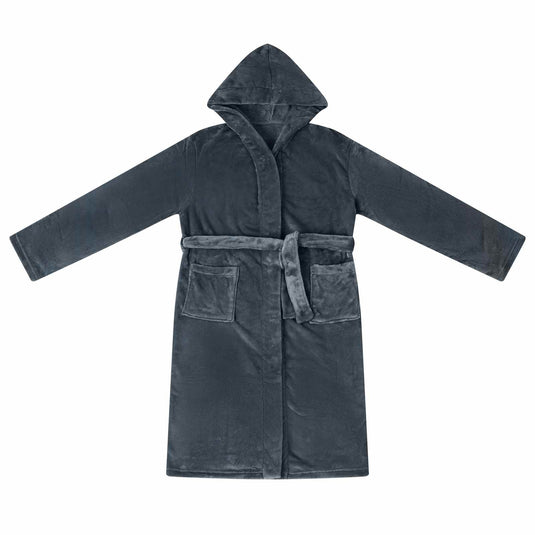 Vidaxl badjas hoodie marineblauw xxl flanel