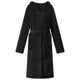 Vidaxl badjas hoodie zwart xxxl flanel