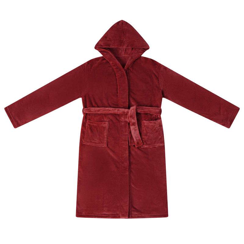 Load image into Gallery viewer, Vidaxl badjas hoodie bordeaux rood xl flanel

