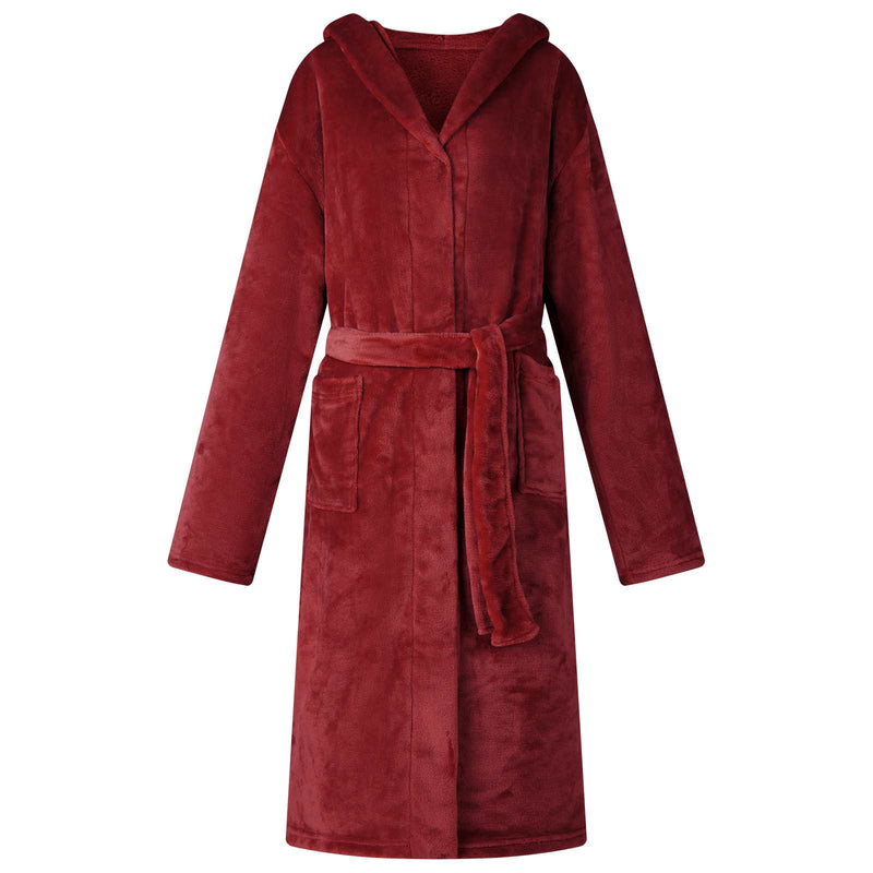 Load image into Gallery viewer, Vidaxl badjas hoodie bordeaux rood xxl flanel
