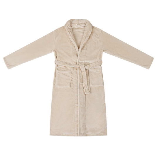 Vidaxl badjas zonder kap beige l flanel