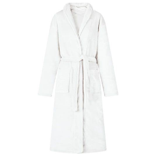 Vidaxl badjas zonder kap wit xl flanel