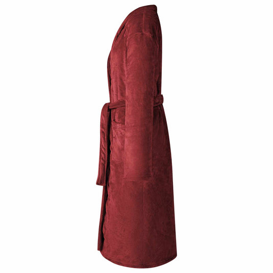 Vidaxl badjas zonder kap bordeaux rood s flanel