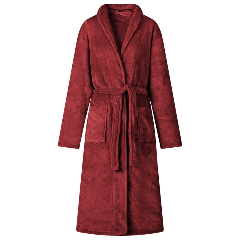 Load image into Gallery viewer, Vidaxl badjas zonder kap bordeaux rood l flanel
