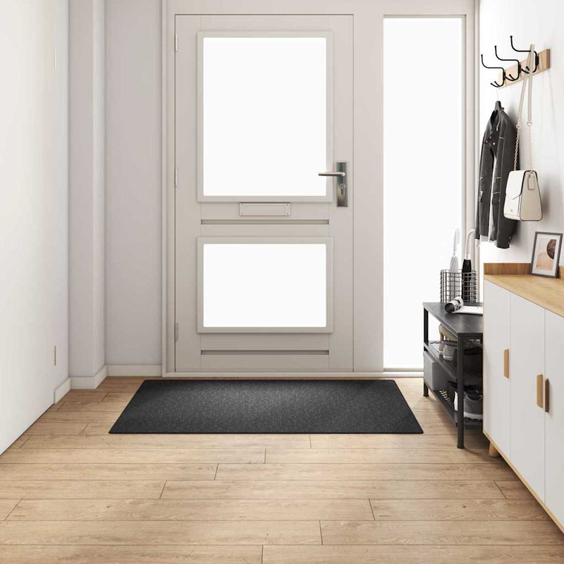 Load image into Gallery viewer, Vidaxl tapijt loper donkergrijs 100 x 150 cm 100% polypropyleen
