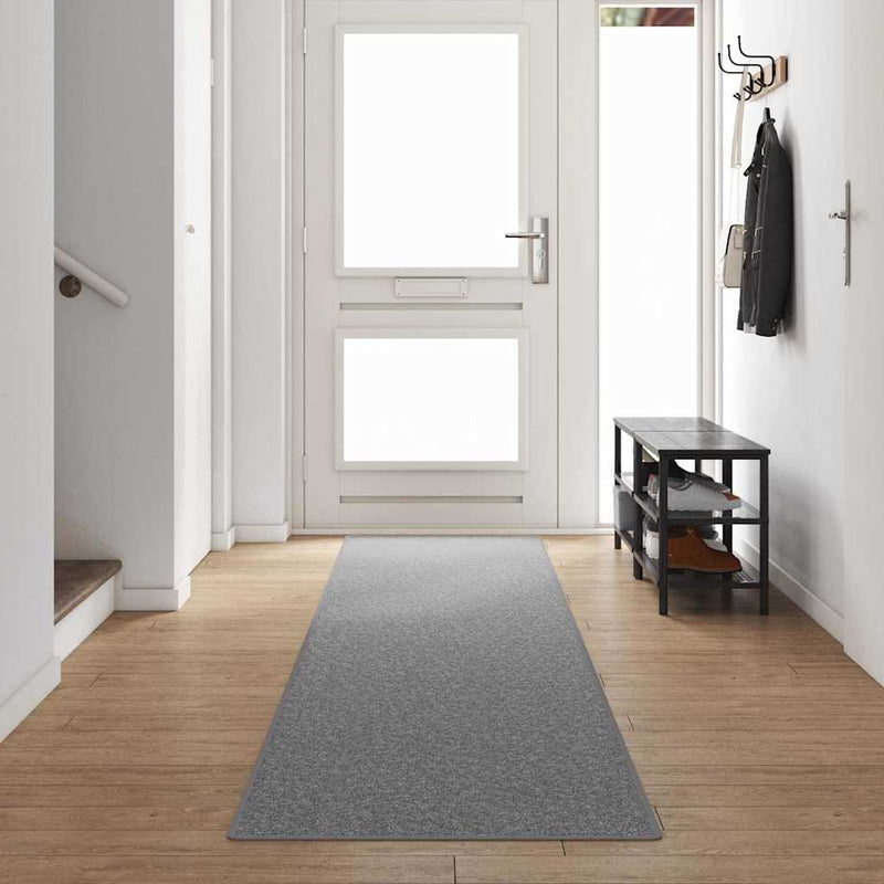 Load image into Gallery viewer, Vidaxl tapijt loper lichtgrijs 80 x 500 cm 100% polypropyleen
