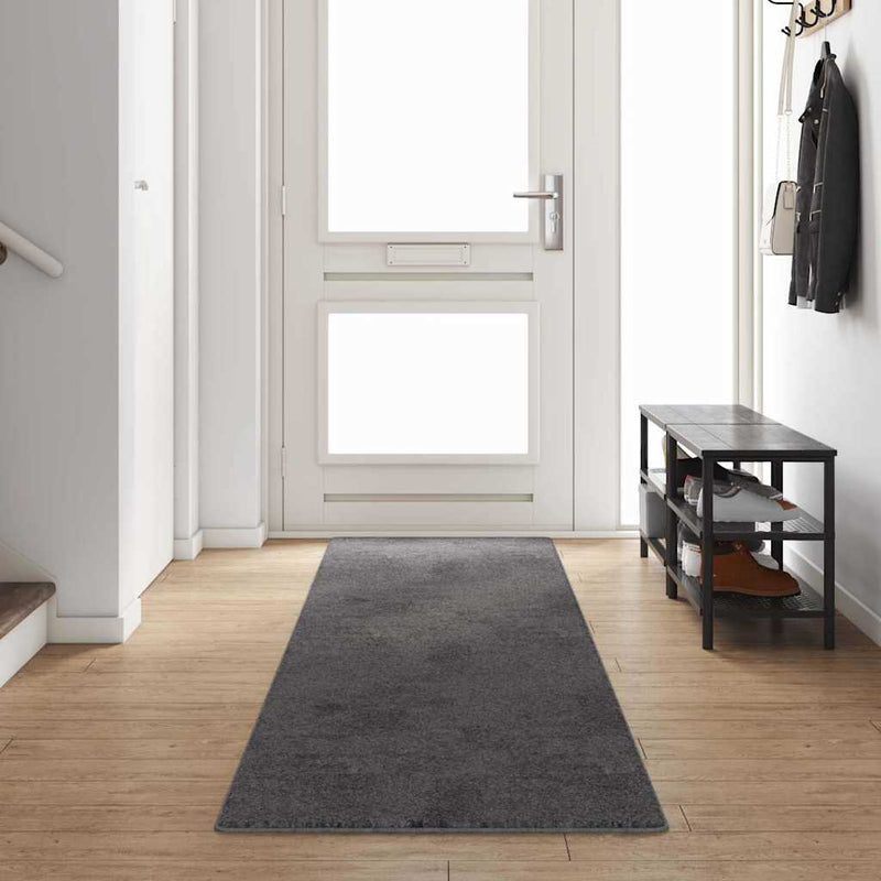 Load image into Gallery viewer, Vidaxl tapijt loper grijs 80 x 400 cm 100% polypropylene tuft
