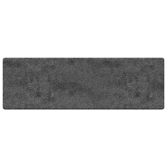 Vidaxl tapijt loper grijs 80 x 500 cm 100% polypropylene tuft