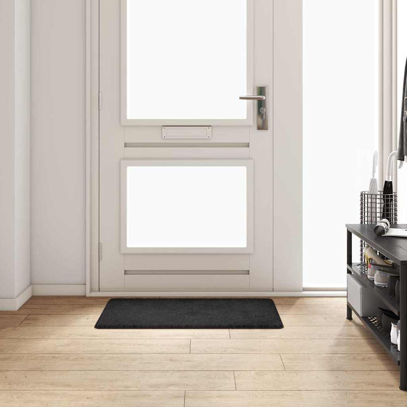 Load image into Gallery viewer, Vidaxl tapijt loper zwart 50 x 100 cm 100% polypropylene tuft
