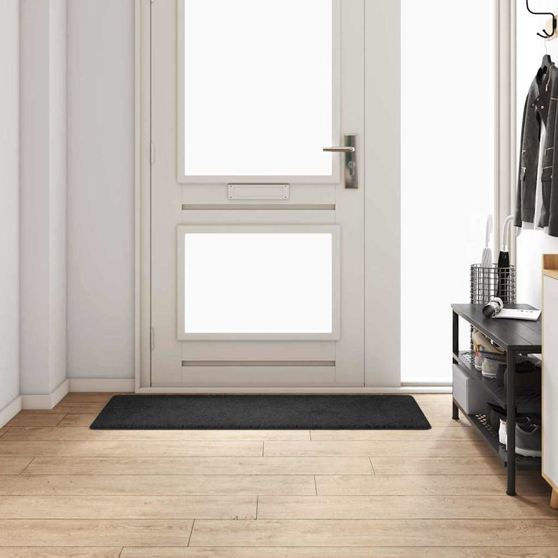 Load image into Gallery viewer, Vidaxl tapijt loper zwart 50 x 150 cm 100% polypropylene tuft
