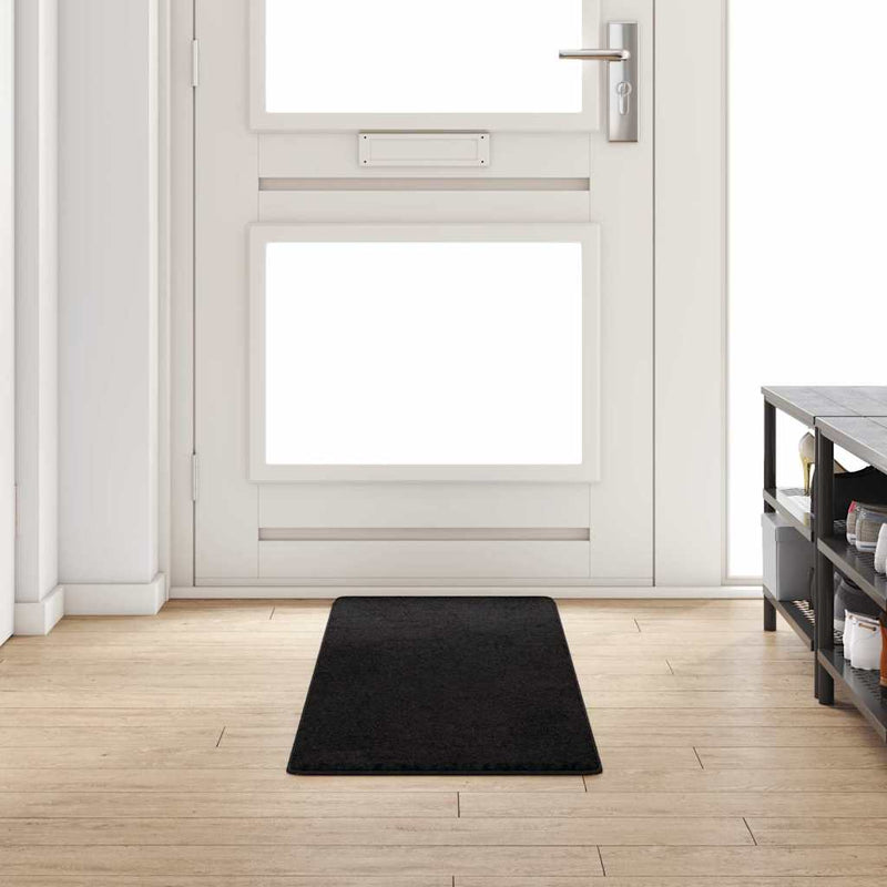 Load image into Gallery viewer, Vidaxl tapijt loper zwart 50 x 200 cm 100% polypropylene tuft
