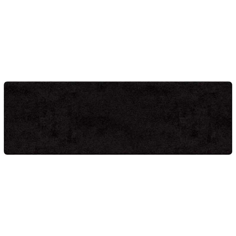 Load image into Gallery viewer, Vidaxl tapijt loper zwart 50 x 200 cm 100% polypropylene tuft
