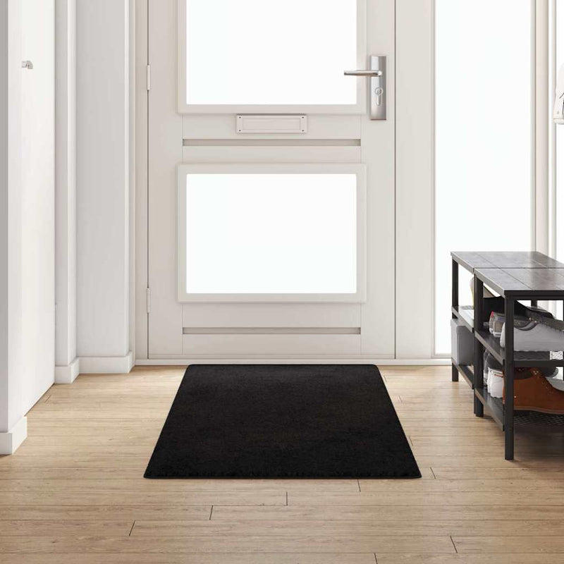 Load image into Gallery viewer, Vidaxl tapijt loper zwart 80 x 250 cm 100% polypropylene tuft
