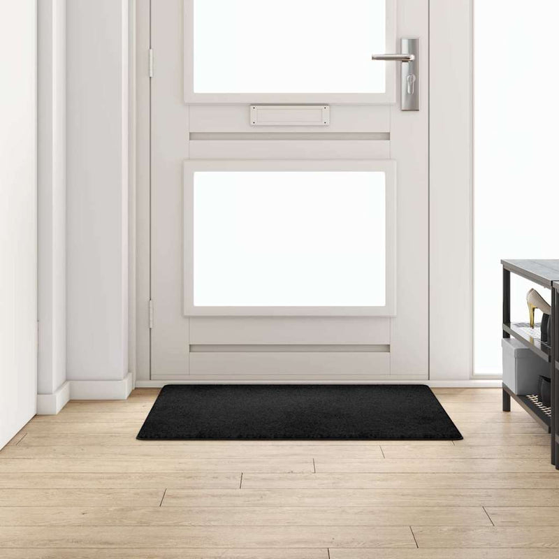 Load image into Gallery viewer, Vidaxl tapijt loper zwart 100 x 100 cm 100% polypropylene tuft
