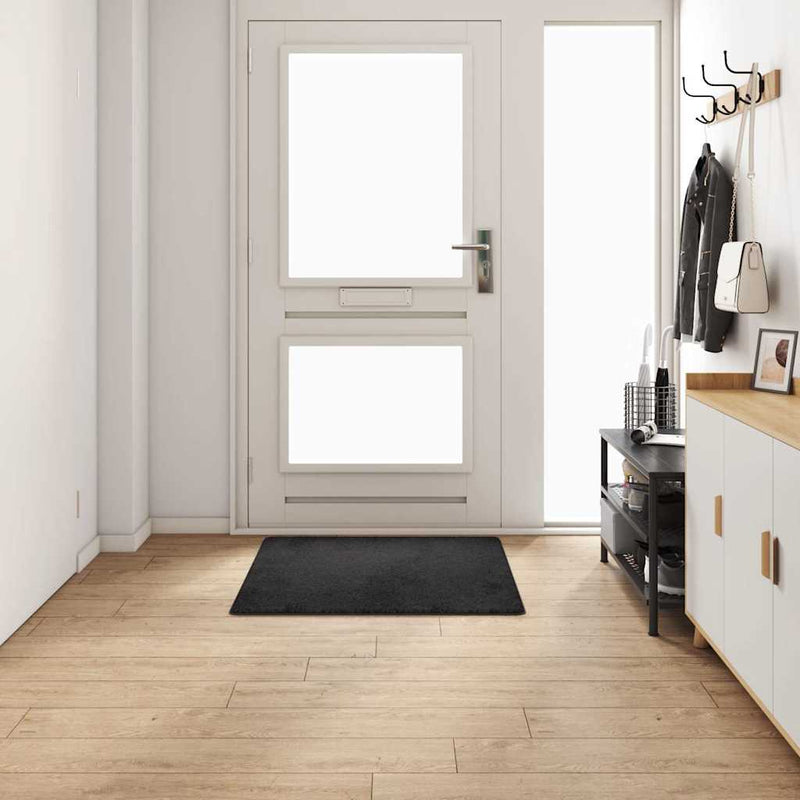 Load image into Gallery viewer, Vidaxl tapijt loper zwart 100 x 100 cm 100% polypropylene tuft
