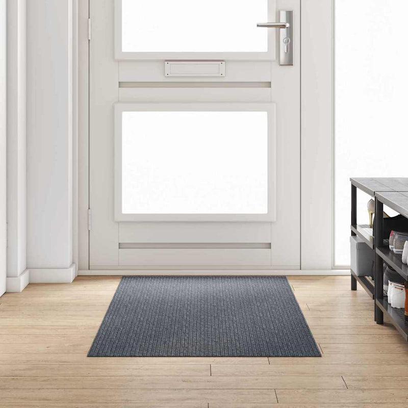 Load image into Gallery viewer, Vidaxl tapijt loper grijs 80 x 200 cm stof

