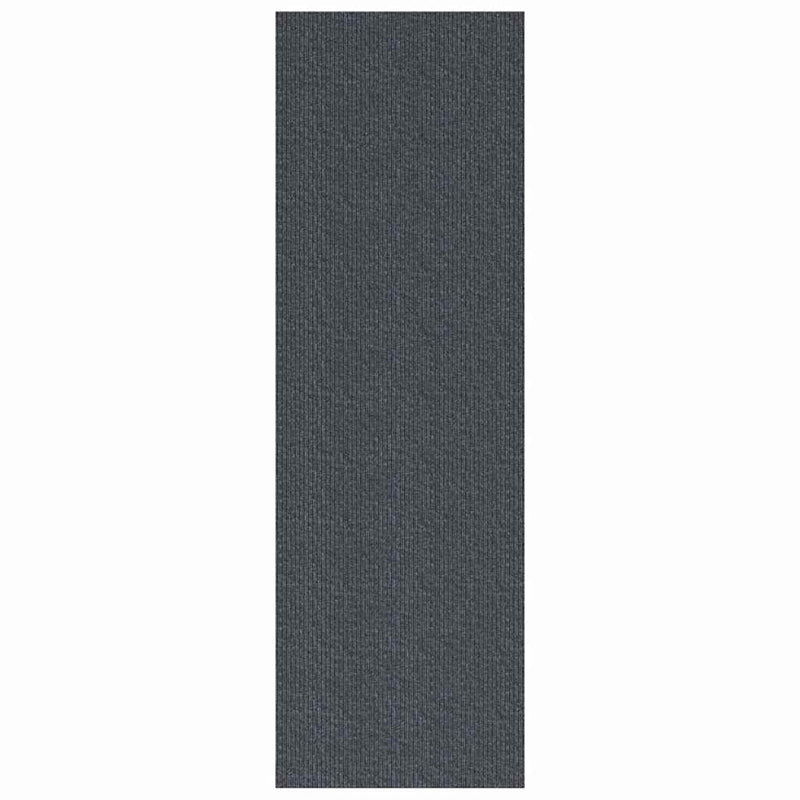Load image into Gallery viewer, Vidaxl tapijt loper grijs 80 x 500 cm stof
