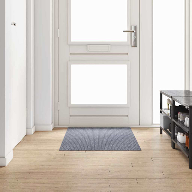 Load image into Gallery viewer, Vidaxl tapijt loper lichtgrijs 80 x 150 cm stof
