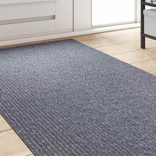 Vidaxl tapijt loper lichtgrijs 80 x 400 cm stof