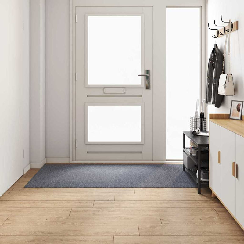 Load image into Gallery viewer, Vidaxl tapijt loper lichtgrijs 100 x 200 cm stof
