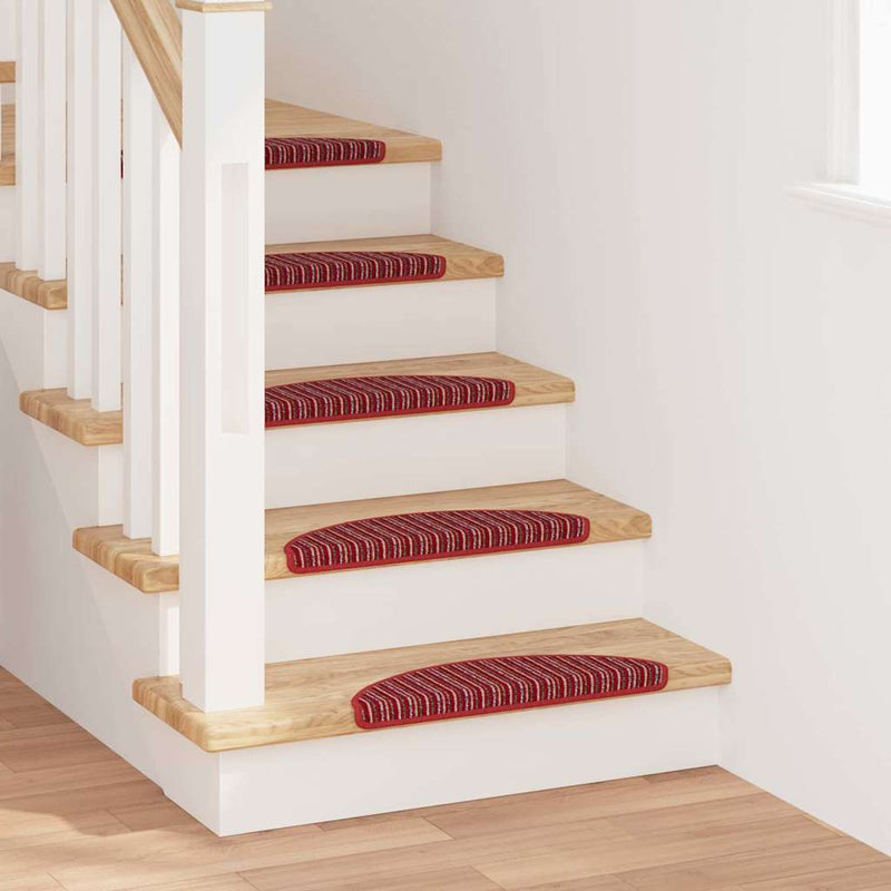 Load image into Gallery viewer, Vidaxl zelfklevende trapmatten 15 pcs rood 56 x 17 x 3 cm
